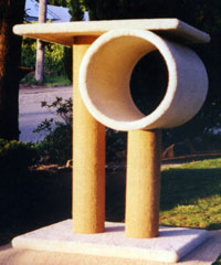 J with two posts, barrel and top shelf